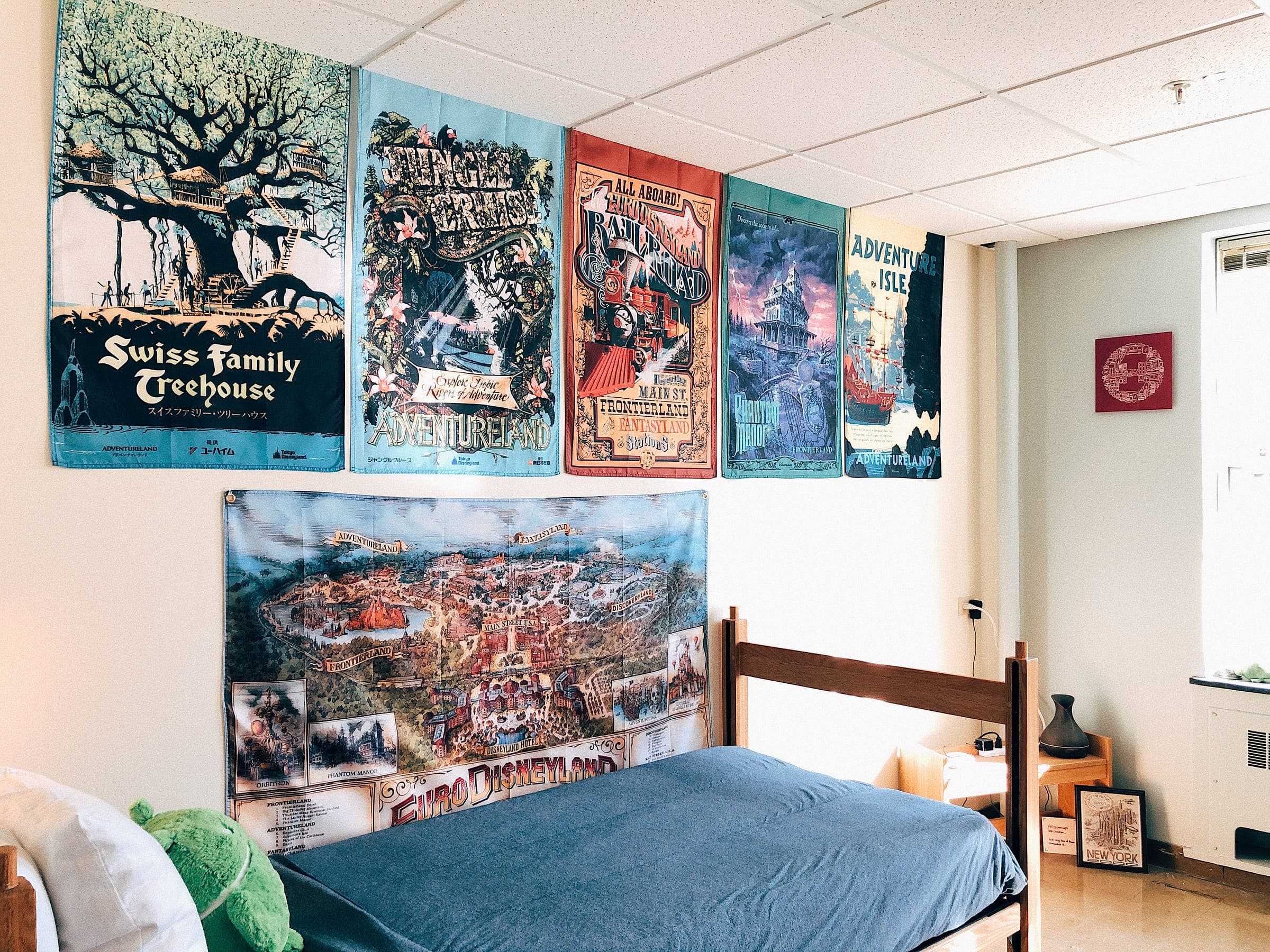 The room, looking toward the window
