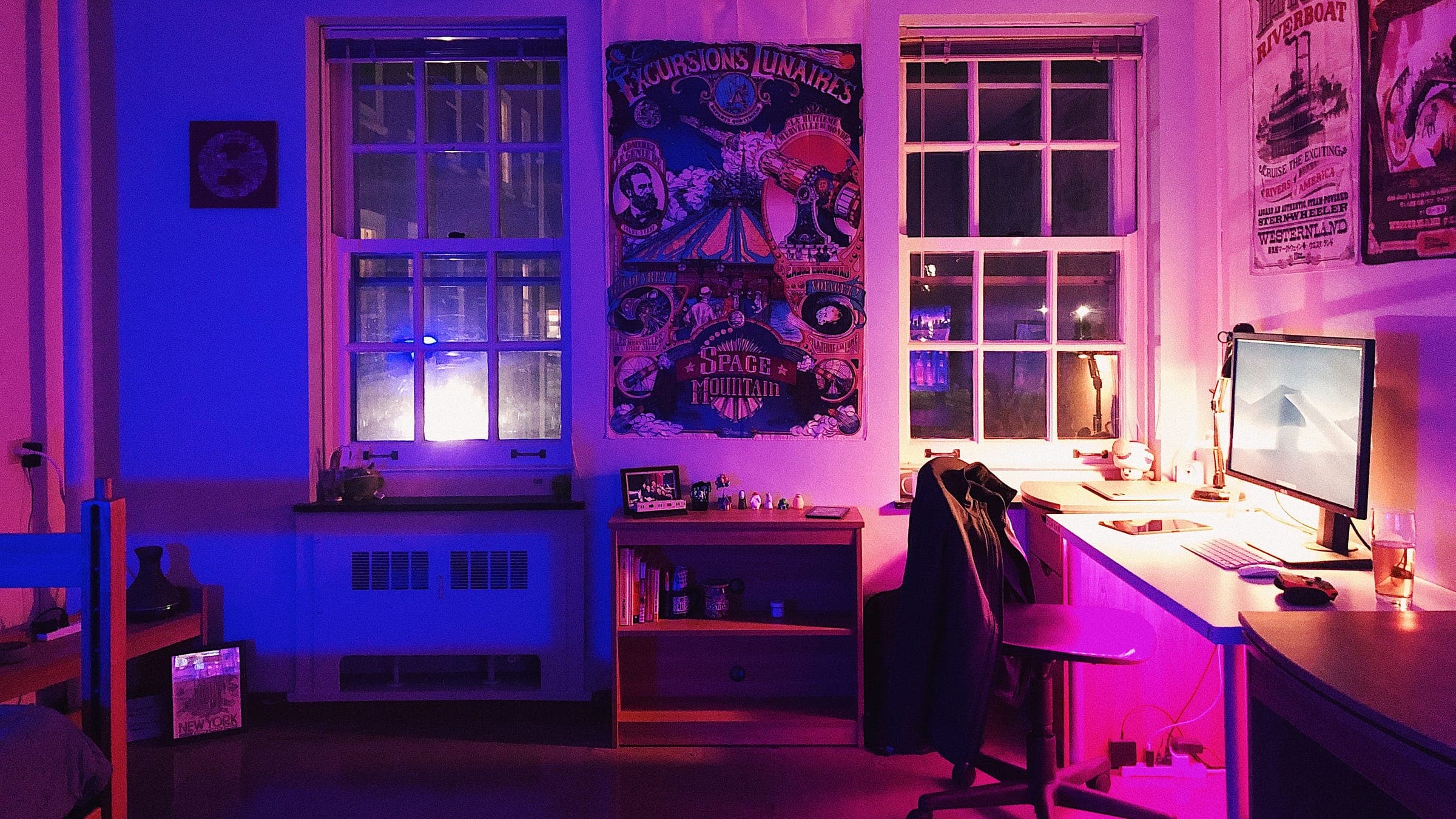 The room at night
