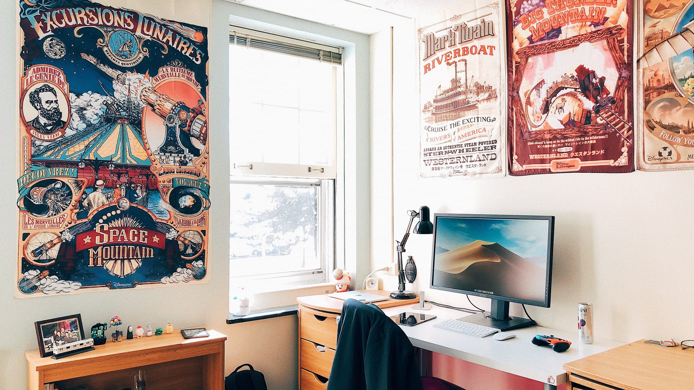 The room in daylight