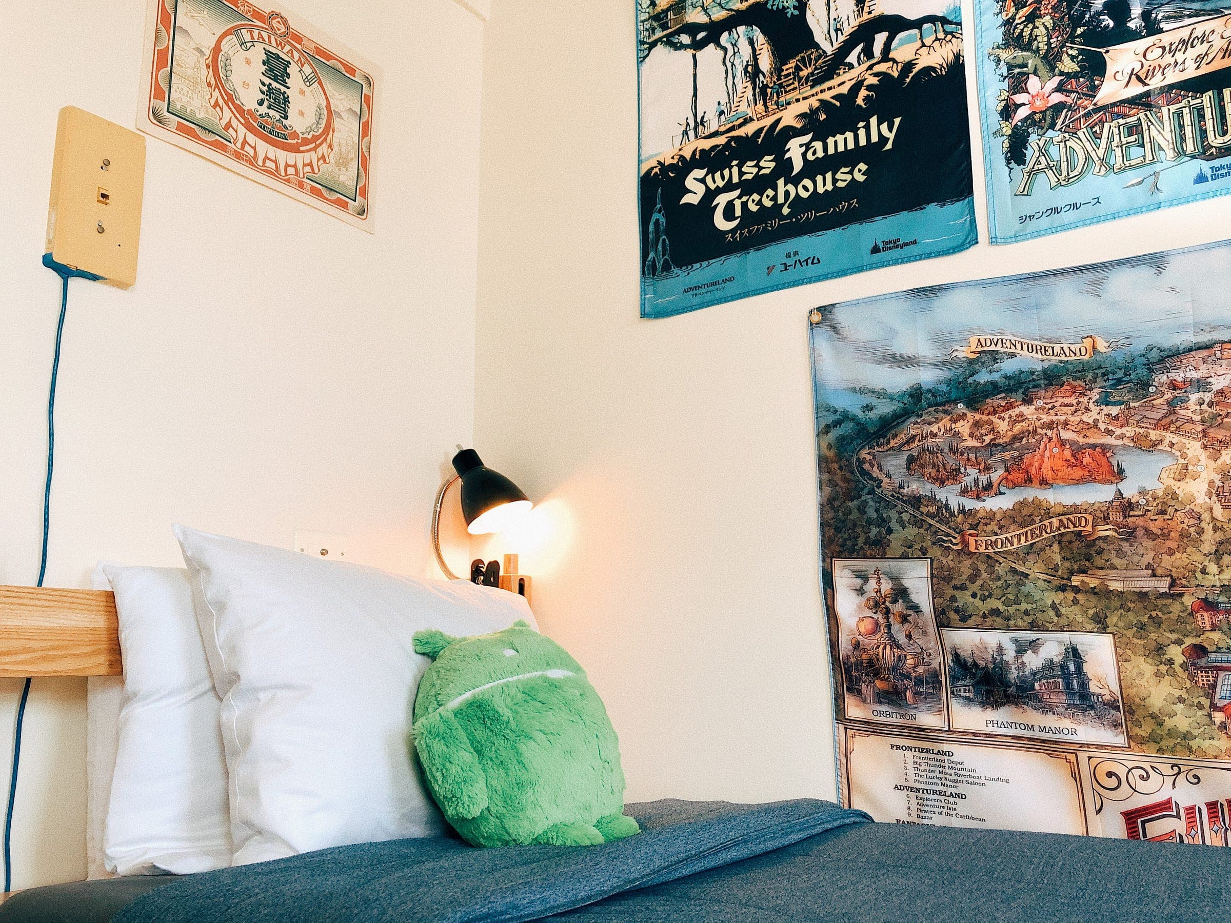 The room in daylight