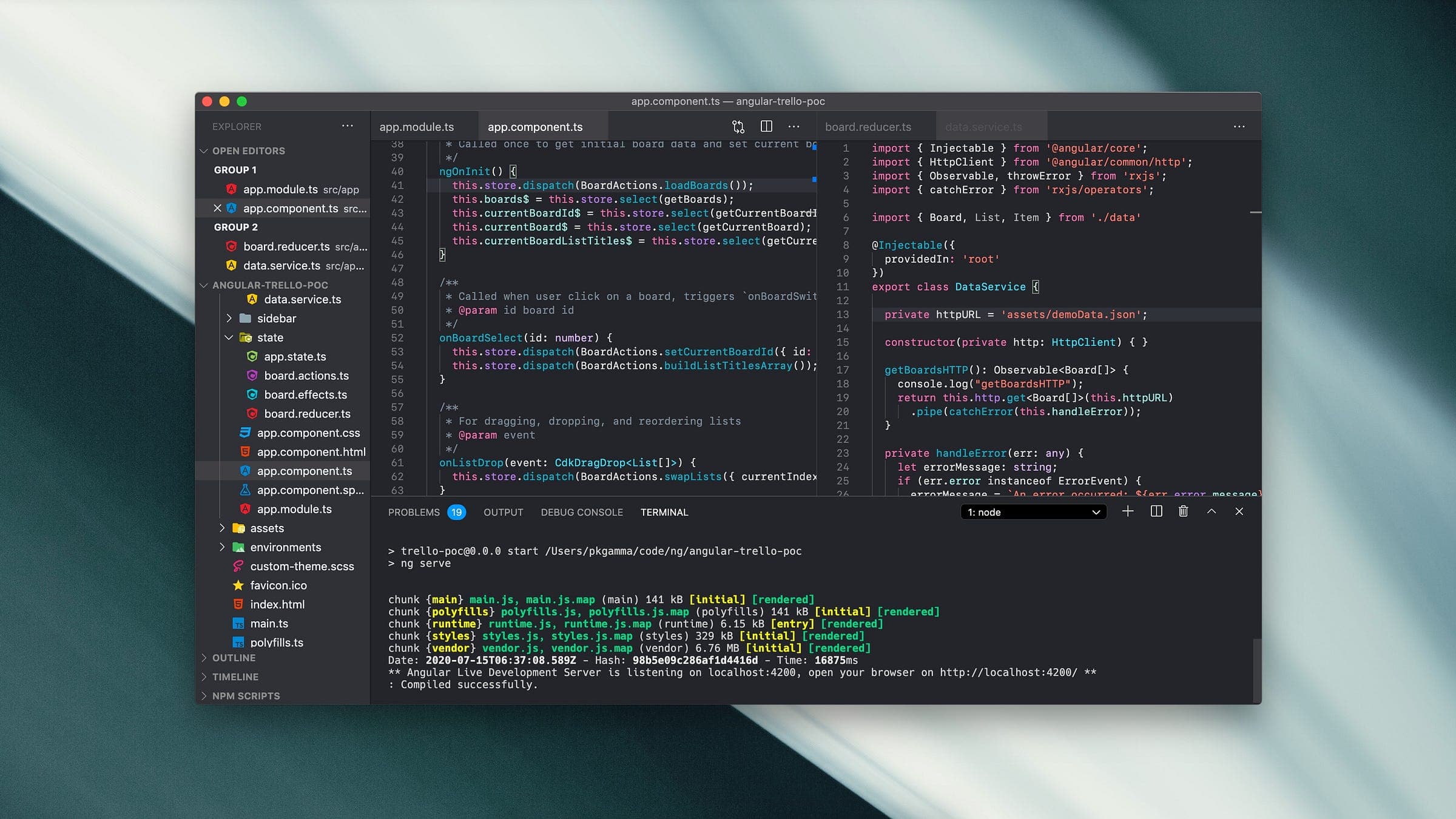 VS Code, themed to match Xcode