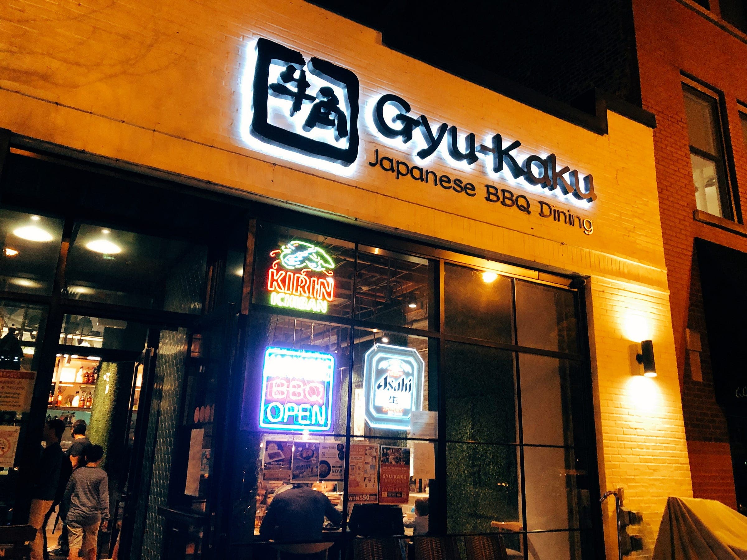 Celebrating at a Japanese BBQ restaurant
